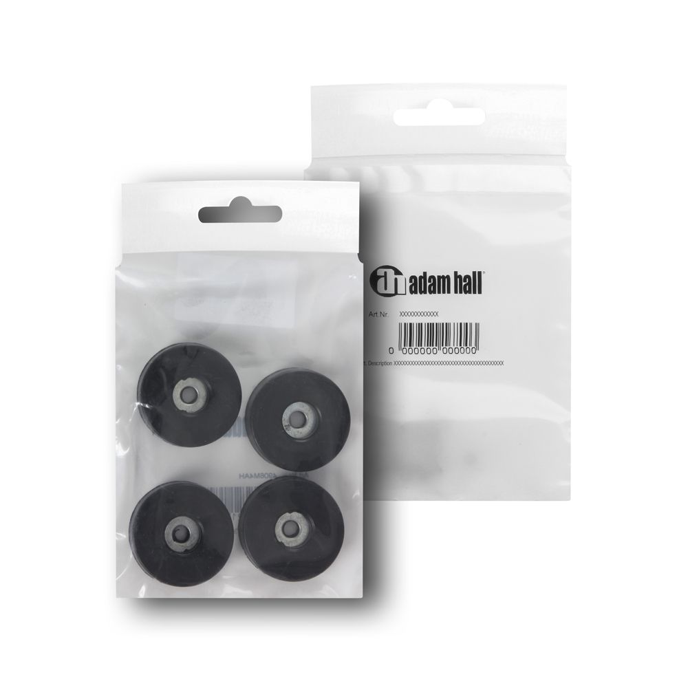 Adam Hall 4906 M4 AH - 4er Set Gummifuß 38 x 10 mm im Beutel