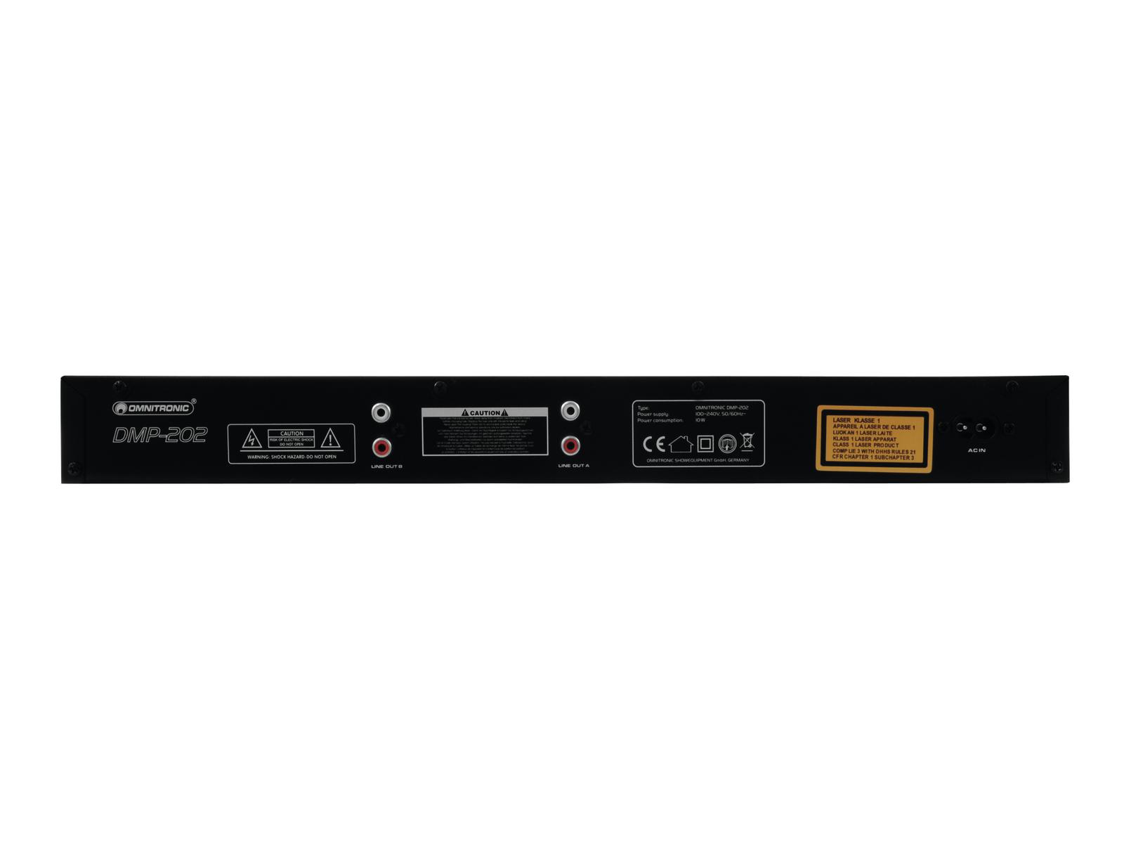 Omnitronic DMP-202 Dual-USB-CD-Player
