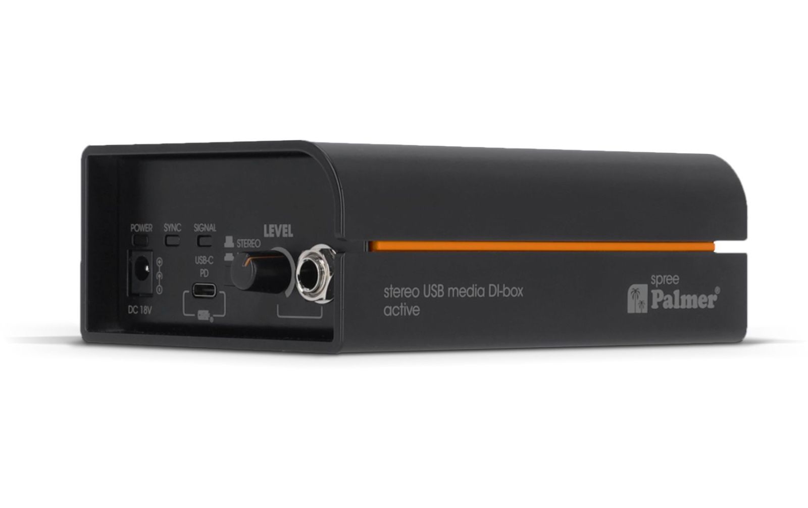 Palmer RIVER spree - Aktive Stereo-Media-DI-Box mit USB-C