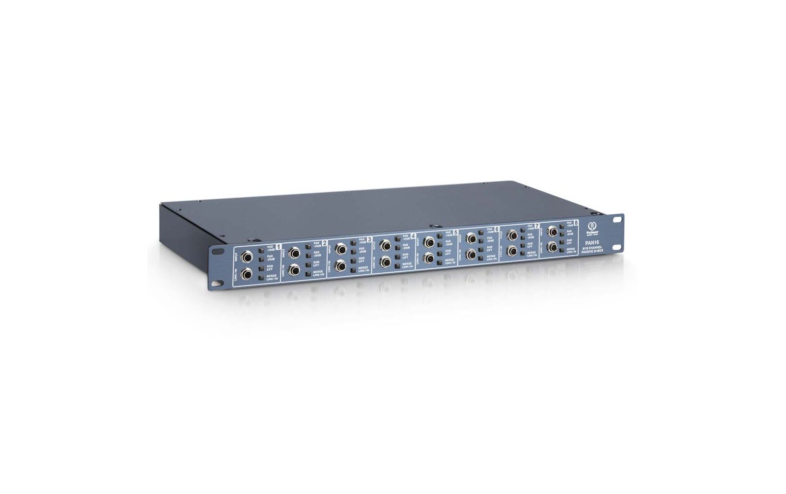 Palmer PAN 16 - 19" DI-Box 8 Kanal passiv