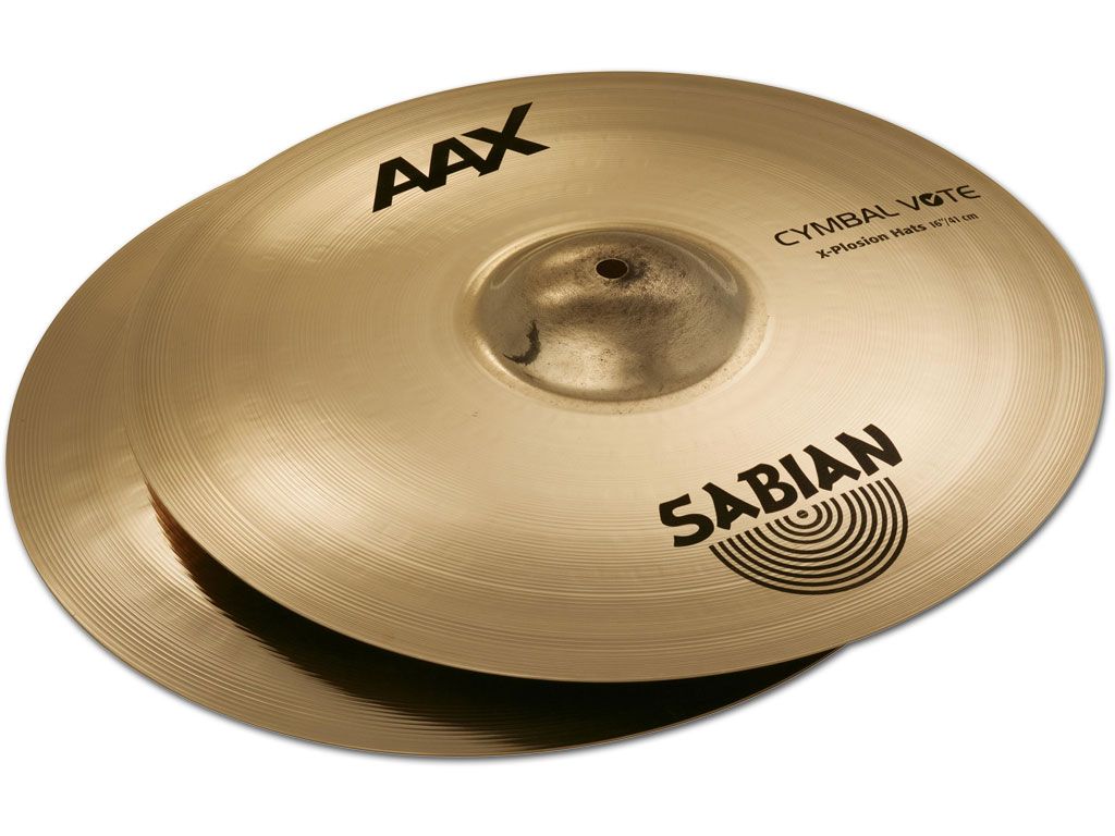 Sabian SA2160287XB AAX-Serie 16" X-Plosion Hats, brilliant