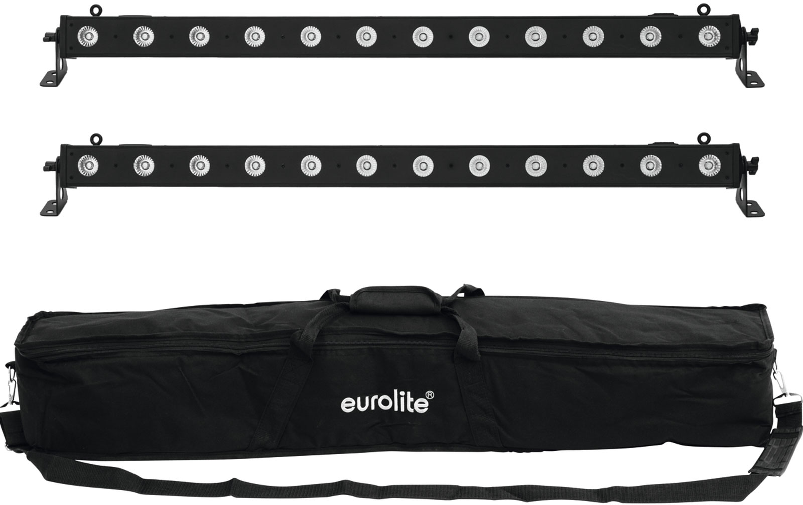 Eurolite Set 2x LED BAR-12 QCL RGBA + Soft Bag