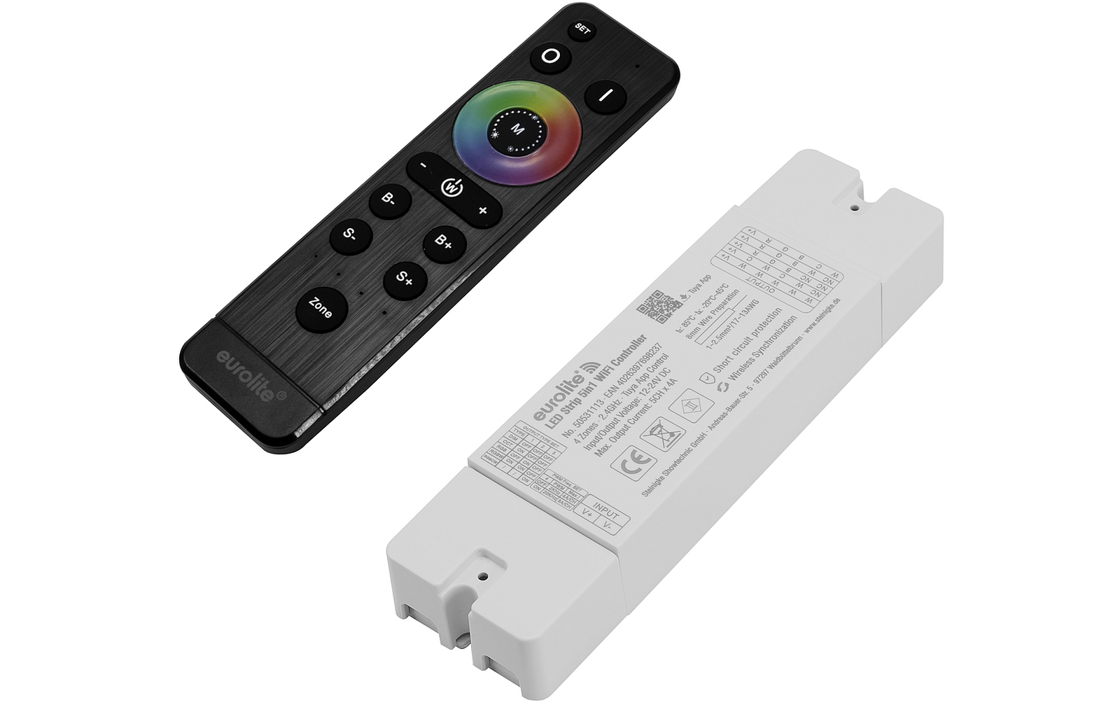 Eurolite Set LED Strip 5in1 WiFi Controller + Fernbedienung Zone