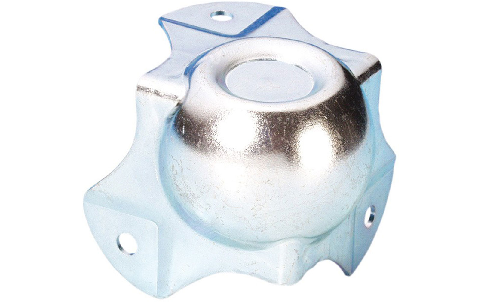 Adam Hall 4128 Kugelecke mittel dreischenklig gekröpft 30 mm mit Stapelmulde