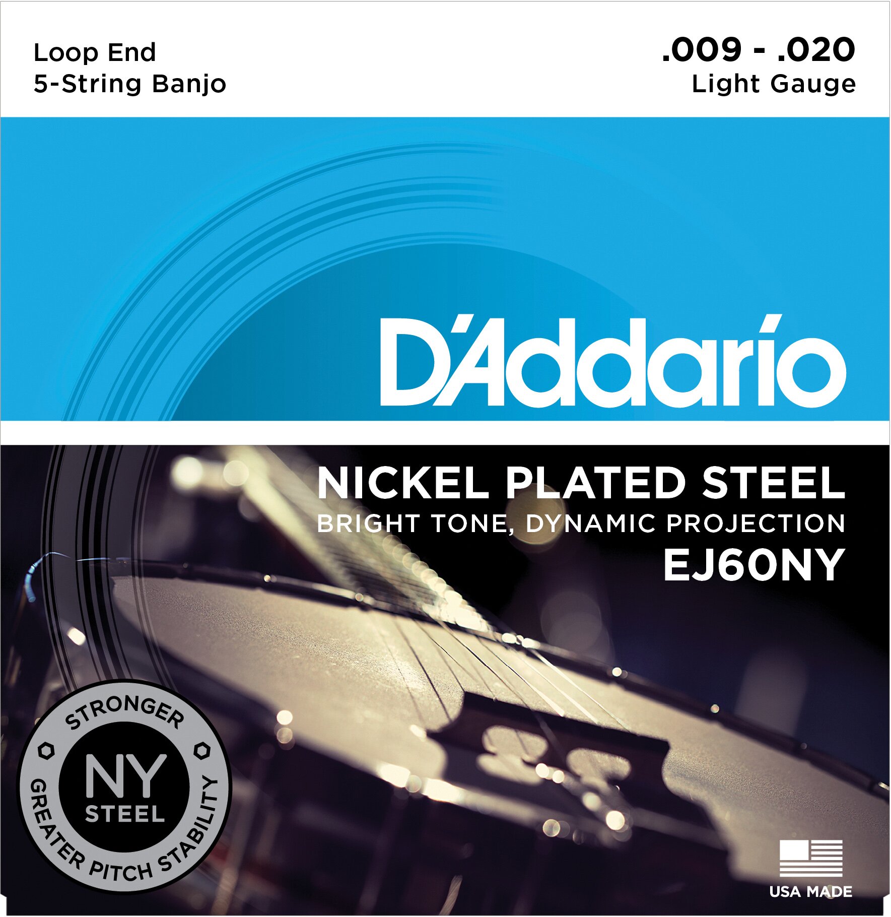 Daddario EJ60NY Saitensatz für Banjo