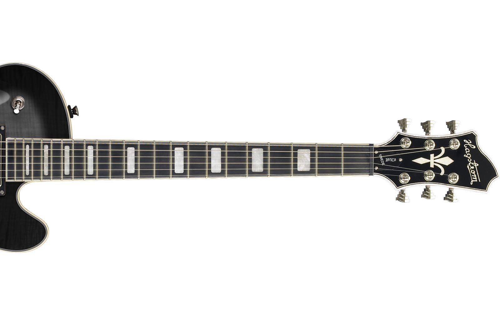 Hagstrom Super Swede Tremar Cosmic Blackburst