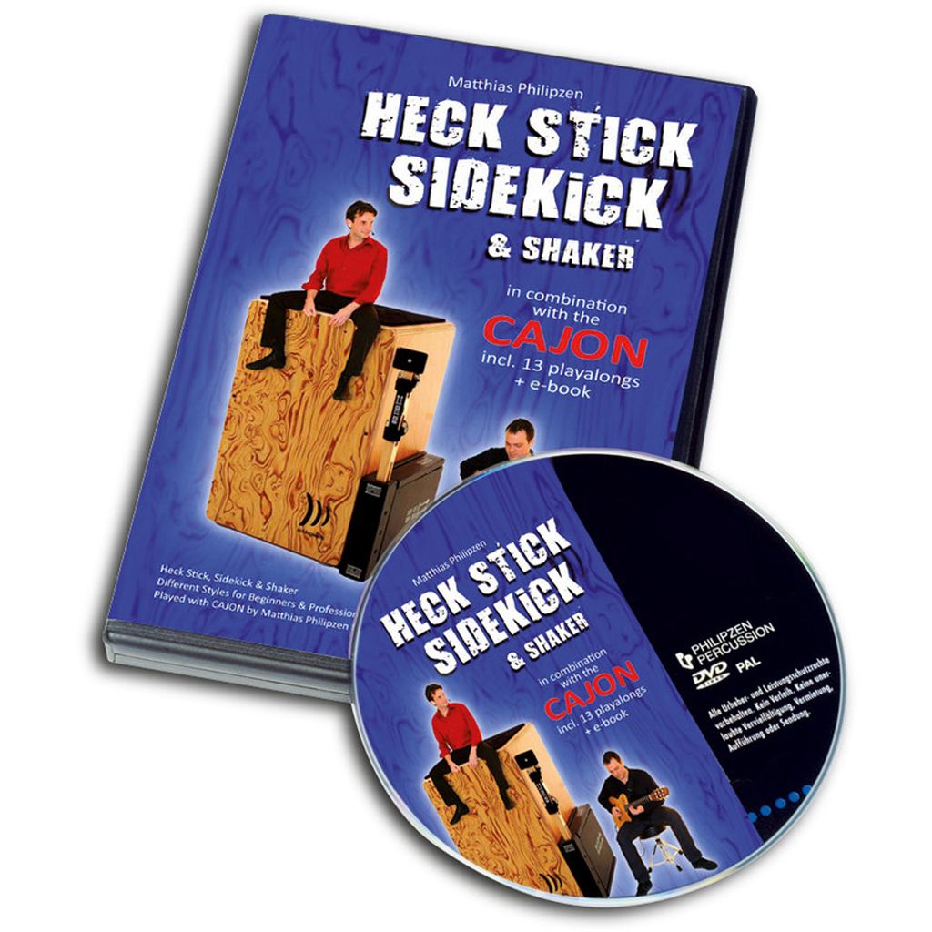 Schlagwerk DVD18 Cajon, Heck Stick/Side Kick dt./engl., PAL