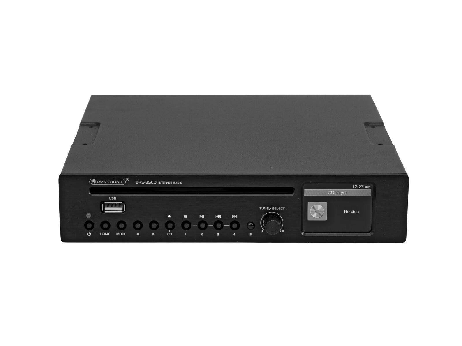 Omnitronic DRS-95CD Internetradio mit DAB+, Bluetooth und CD-Player