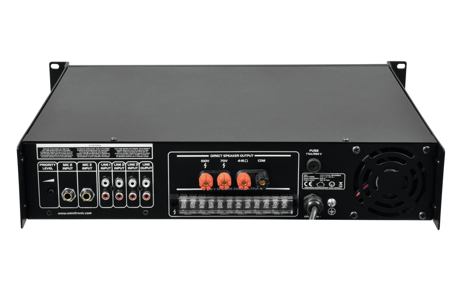Omnitronic MPVZ-250.6 Mischverstärker