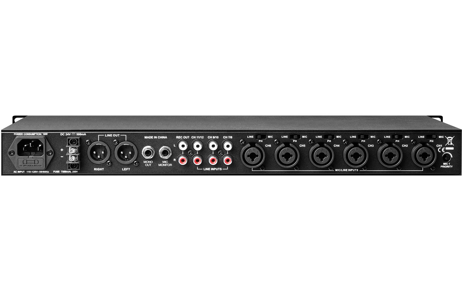 Denon Professional DN-312X 12-Kanal Rackmixer