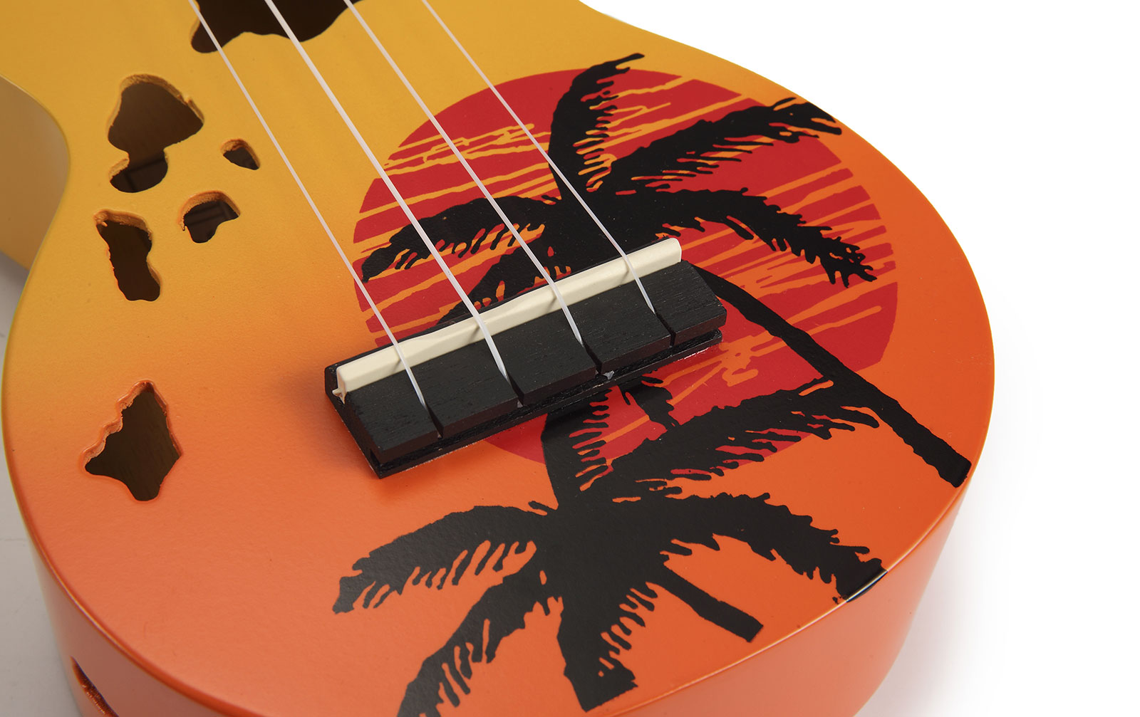 Mahalo Designer Ukulele Hawaii (Orange Burst)