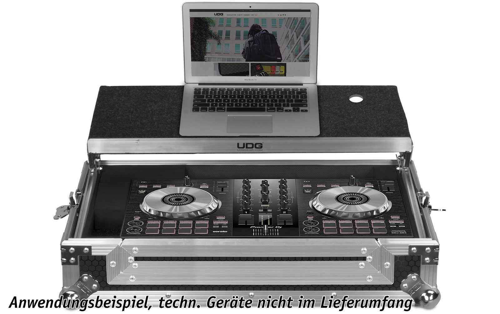 UDG Ultimate Flight Case Pioneer DDJ-SB2/SB3/DDJ-400 Silver Plus (L) (U92017SL)