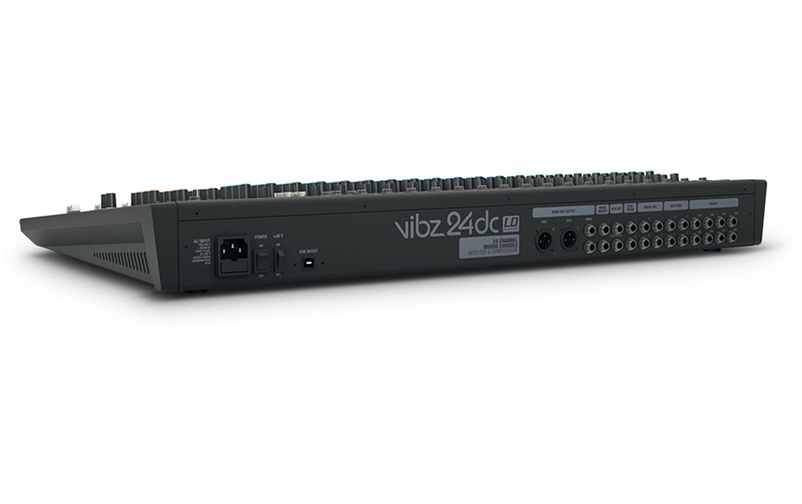 LD Systems VIBZ 24 DC 24-Kanal Mischpult mit DFX und Kompressor