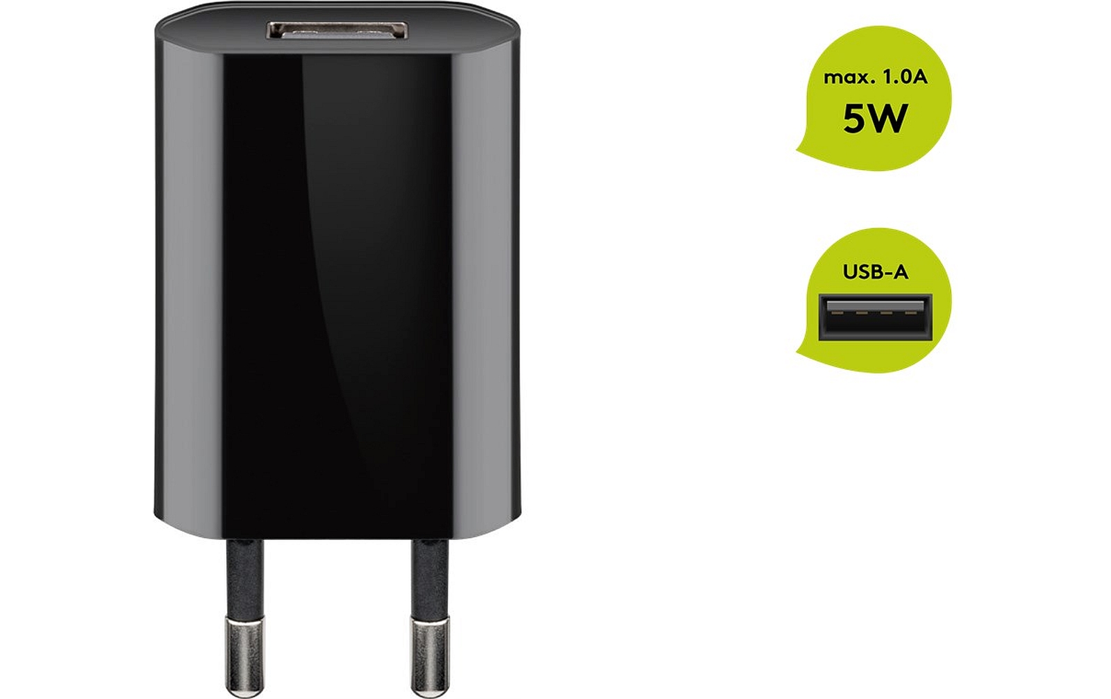 Goobay USB-Ladegerät (5W) schwarz