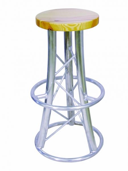 Alutruss Barhocker 3 Fuß geschwungen