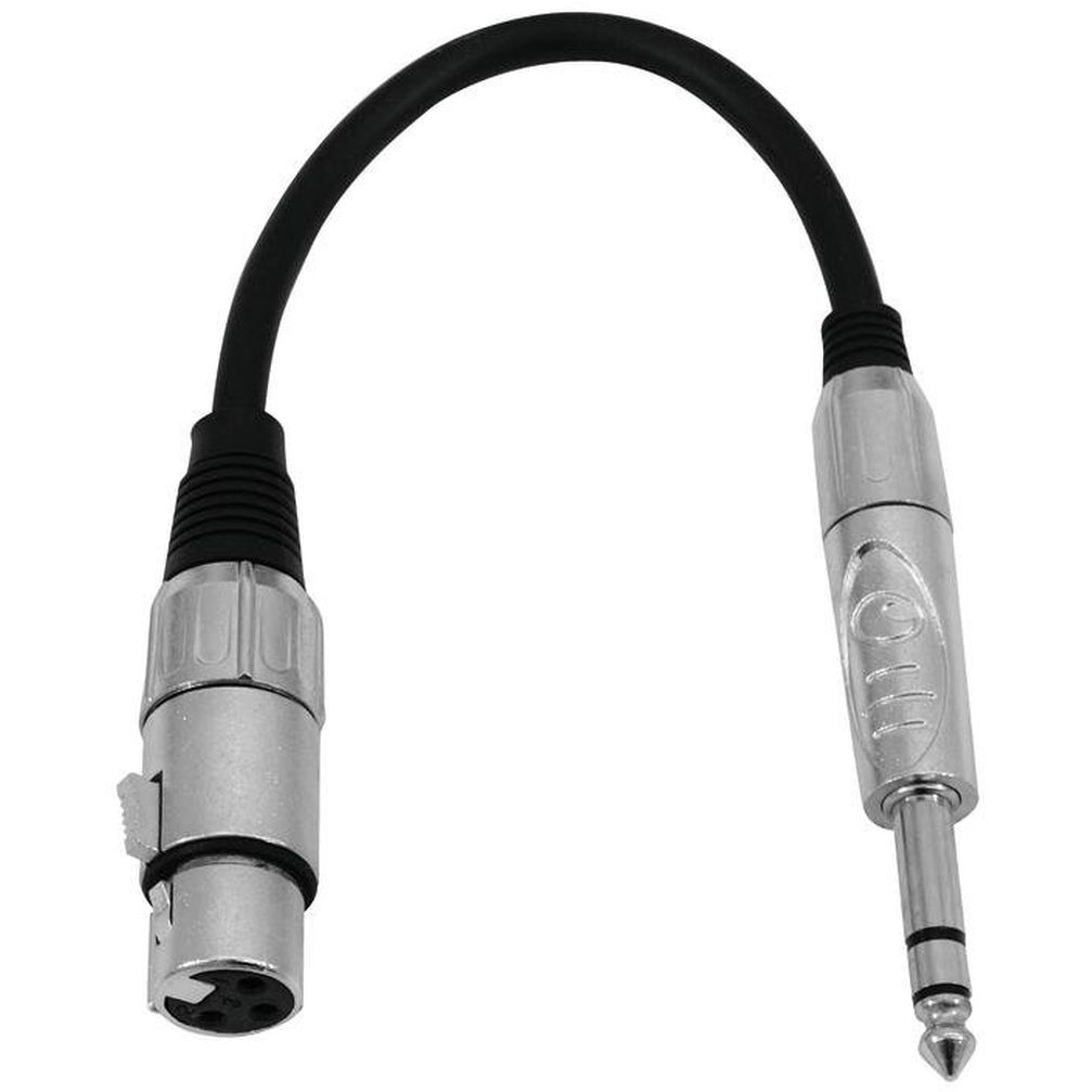 Omnitronic Adapterkabel XLR (F) / Klinke stereo 0,2m schwarz