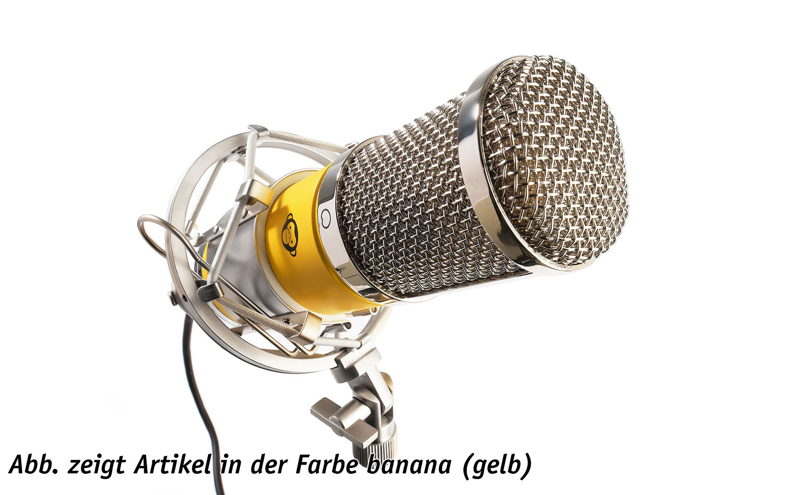 Monkey Banana Hapa USB Mikrofon weiß inkl. gratis Monkey Pop Popschutz