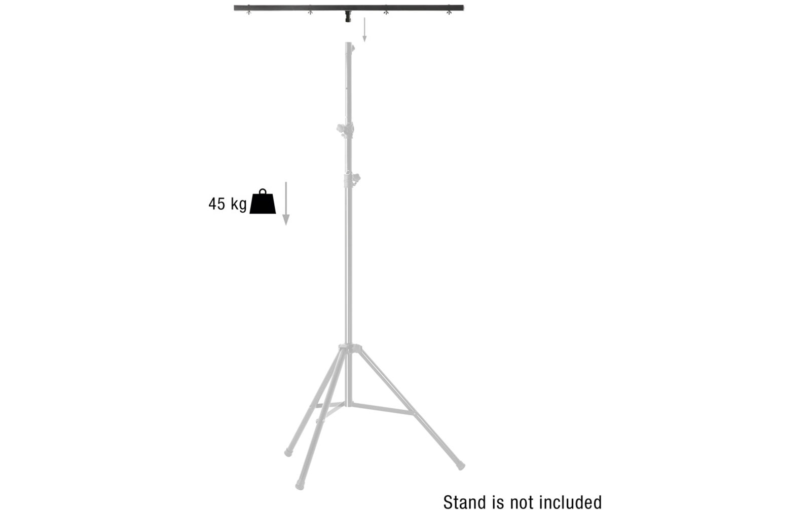 Adam Hall SLTS 017 CB Querträger mit 28 mm TV-Zapfen für Lichtstative