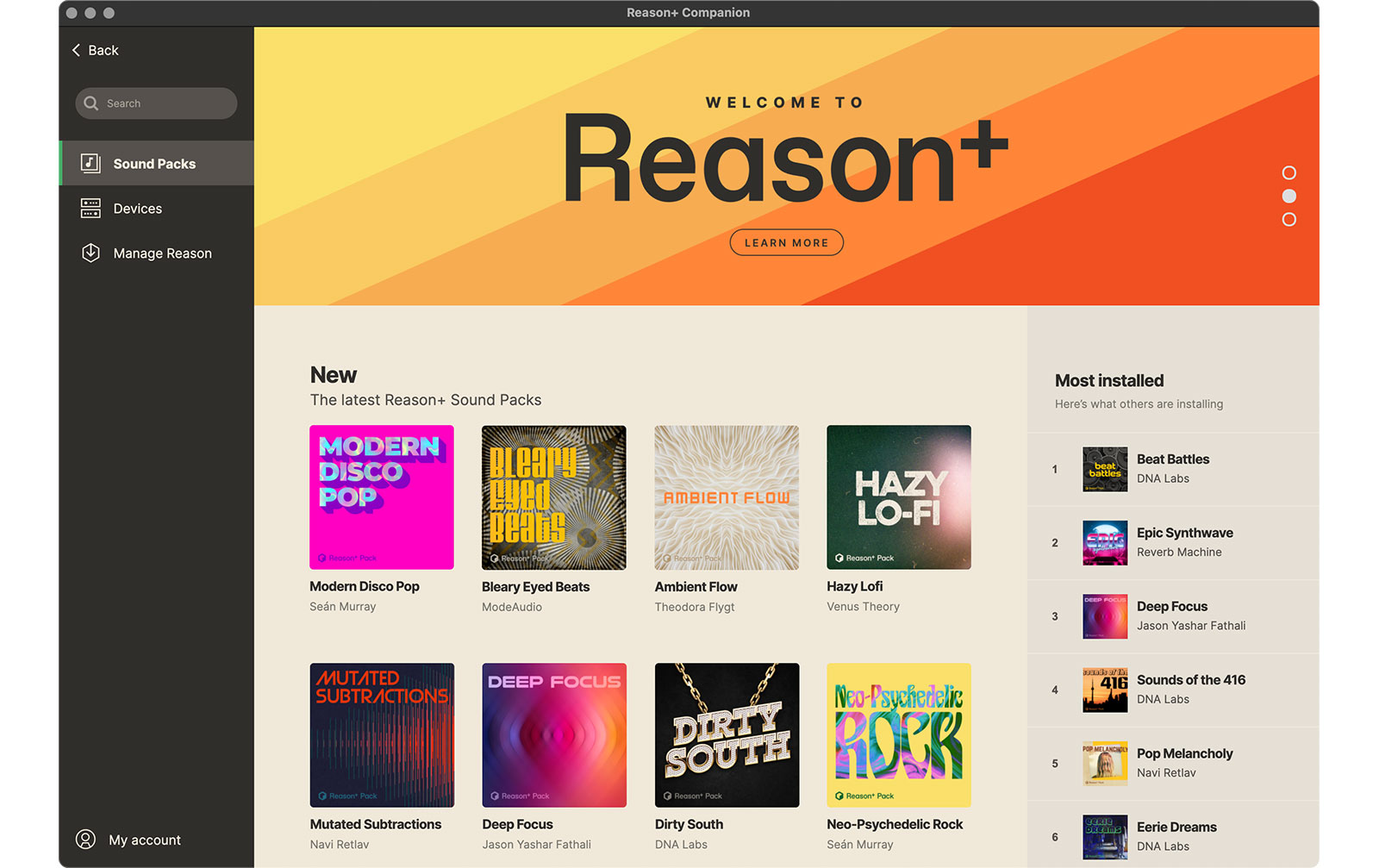 Reason Studios Reason+ 1-Jahres-Abonnement License Key