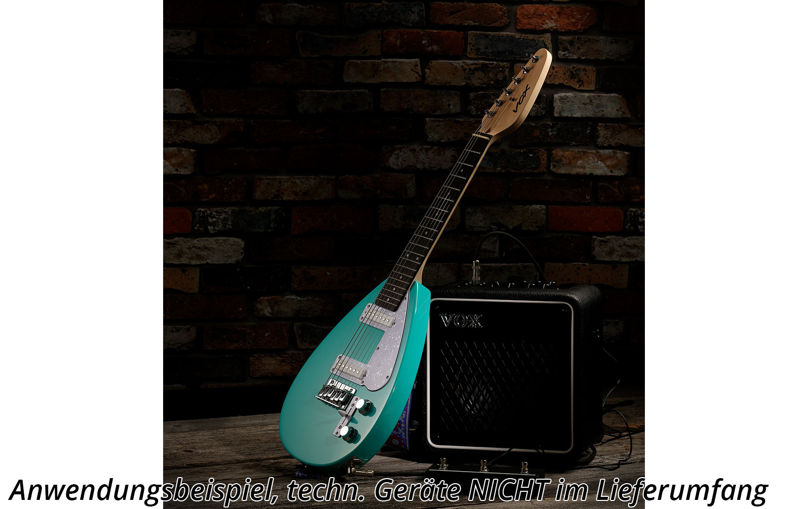 Vox Mark III mini Teardrop Aqua Green E-Gitarre