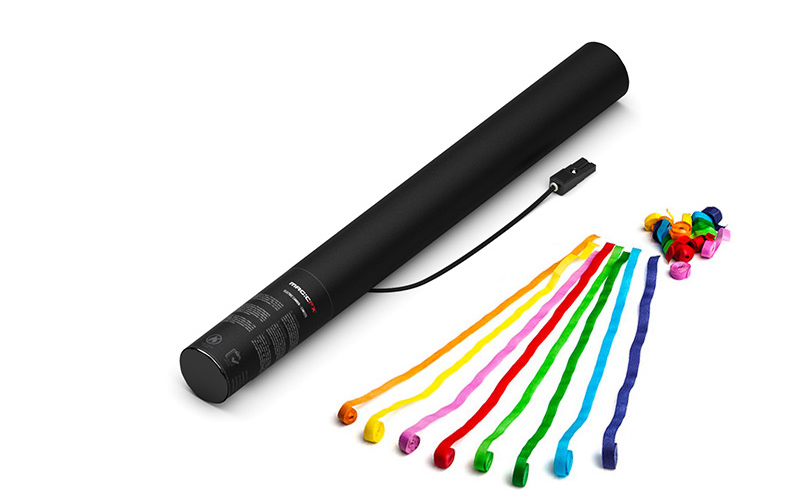 Magic FX Elektrische Luftschlangen Kanone 50cm Bunt