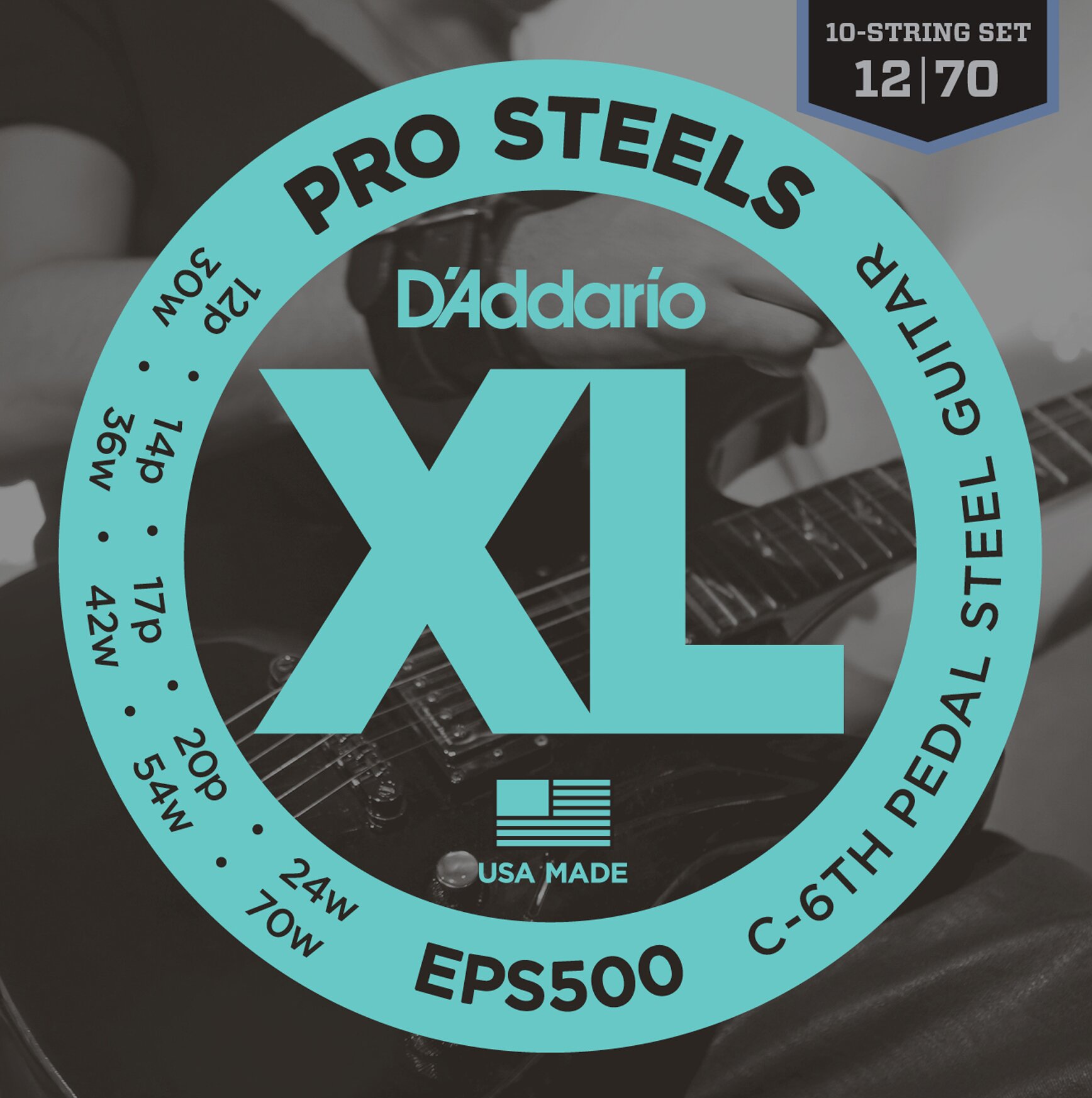 Daddario EPS500 Saitensatz für E-Gitarre 012-070