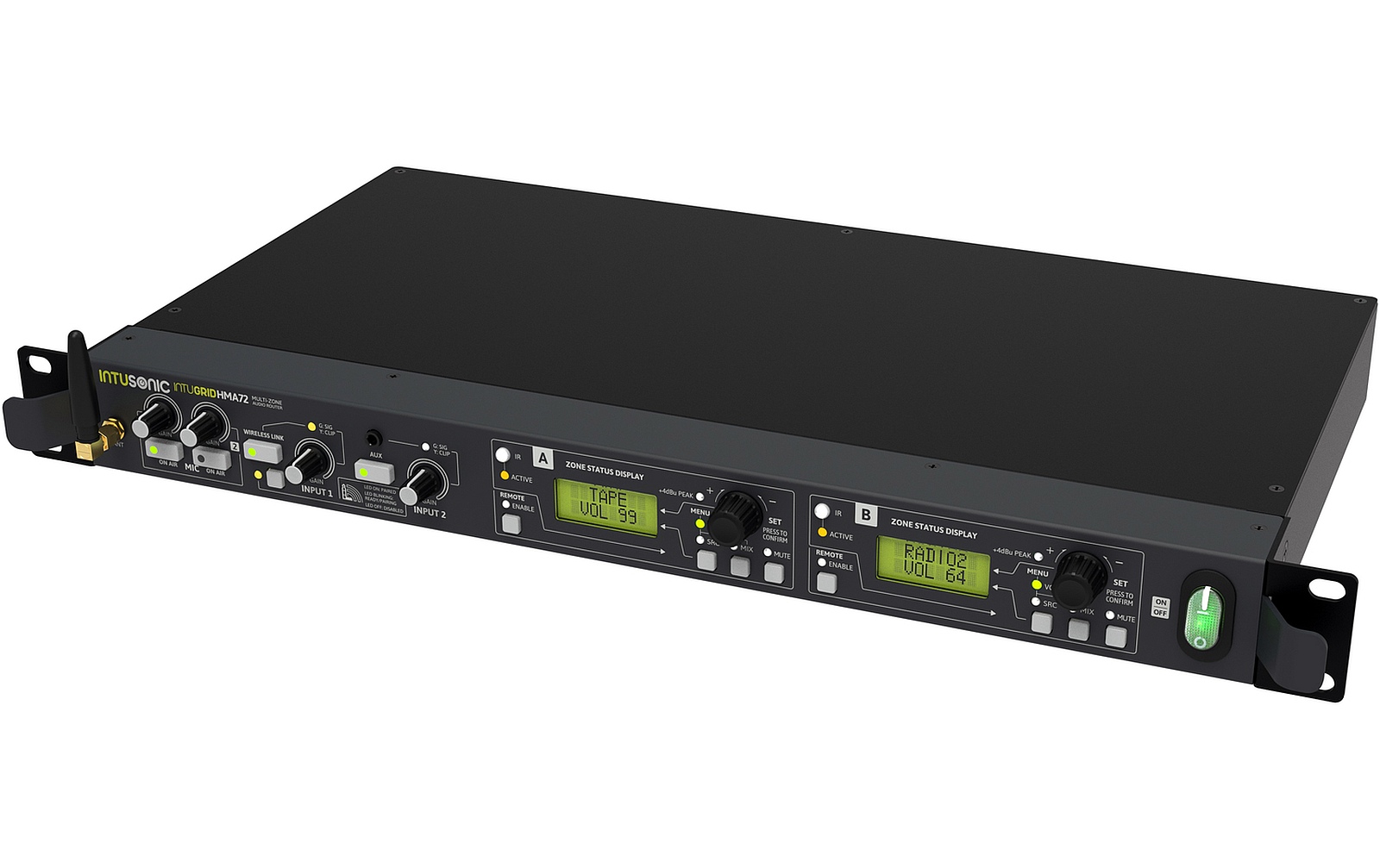 Intusonic HMA72 2-Zonen Audio Router