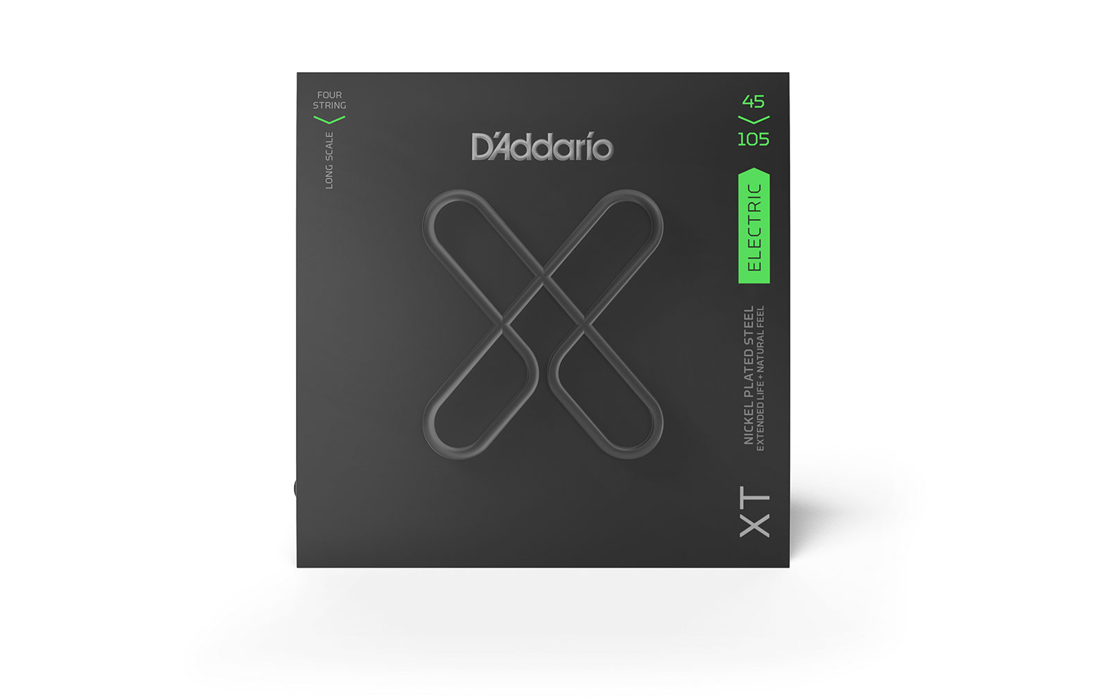 D'Addario XTB45105, XT Bass Nickel Plated Steel, Light Top/Medium Bottom, Long Scale, 45-105