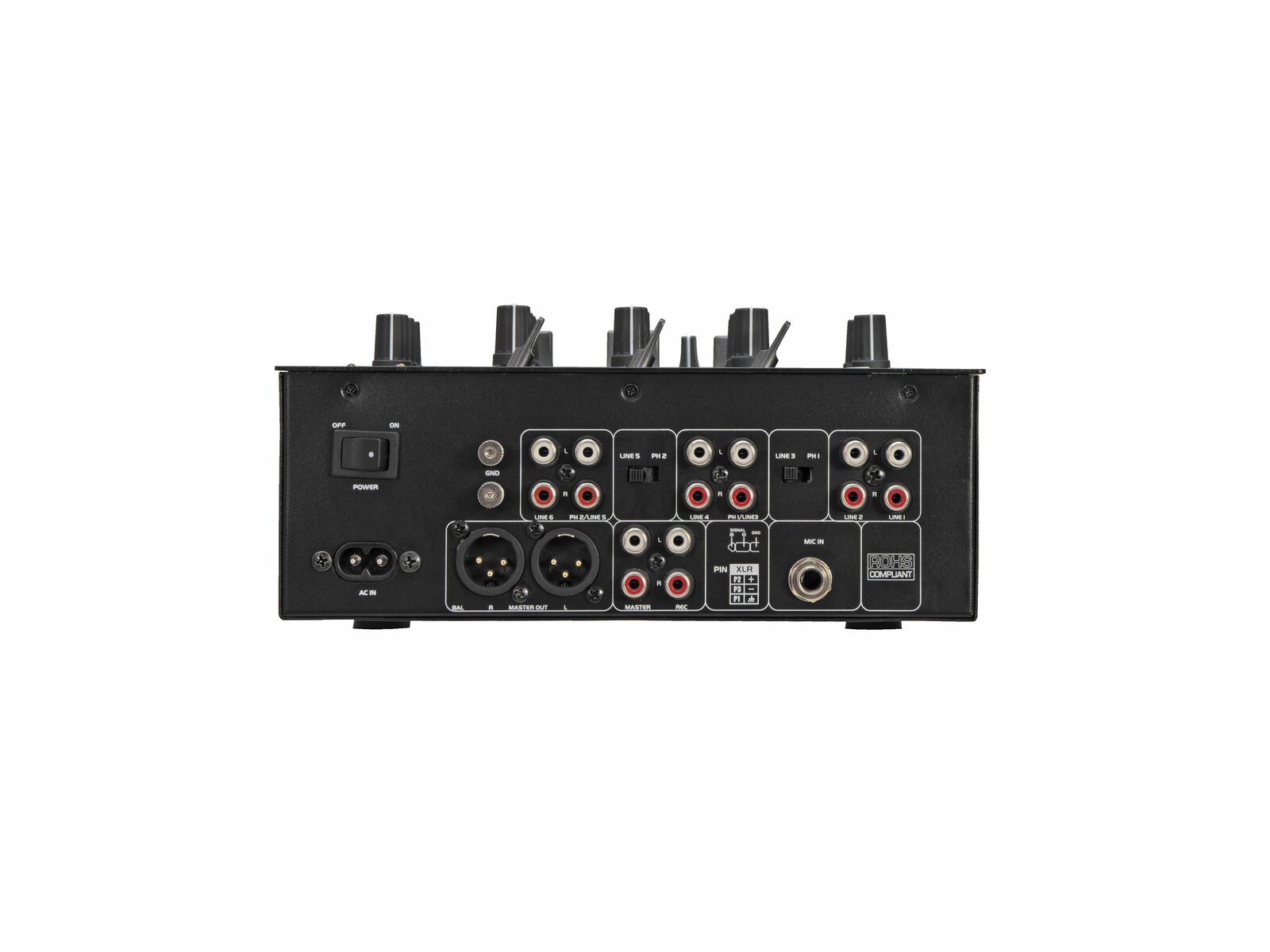 Omnitronic PM-322P 3-Kanal-DJ-Mixer mit Bluetooth und USB-Player