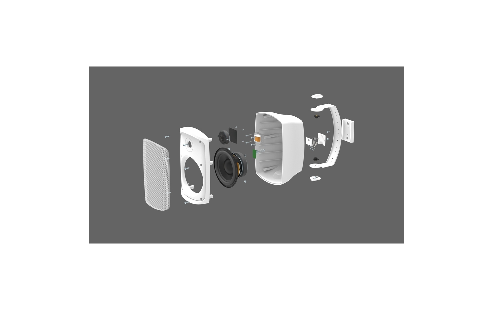 Monacor WALL-06T/WS ELA-Lautsprecherpaar B-Ware