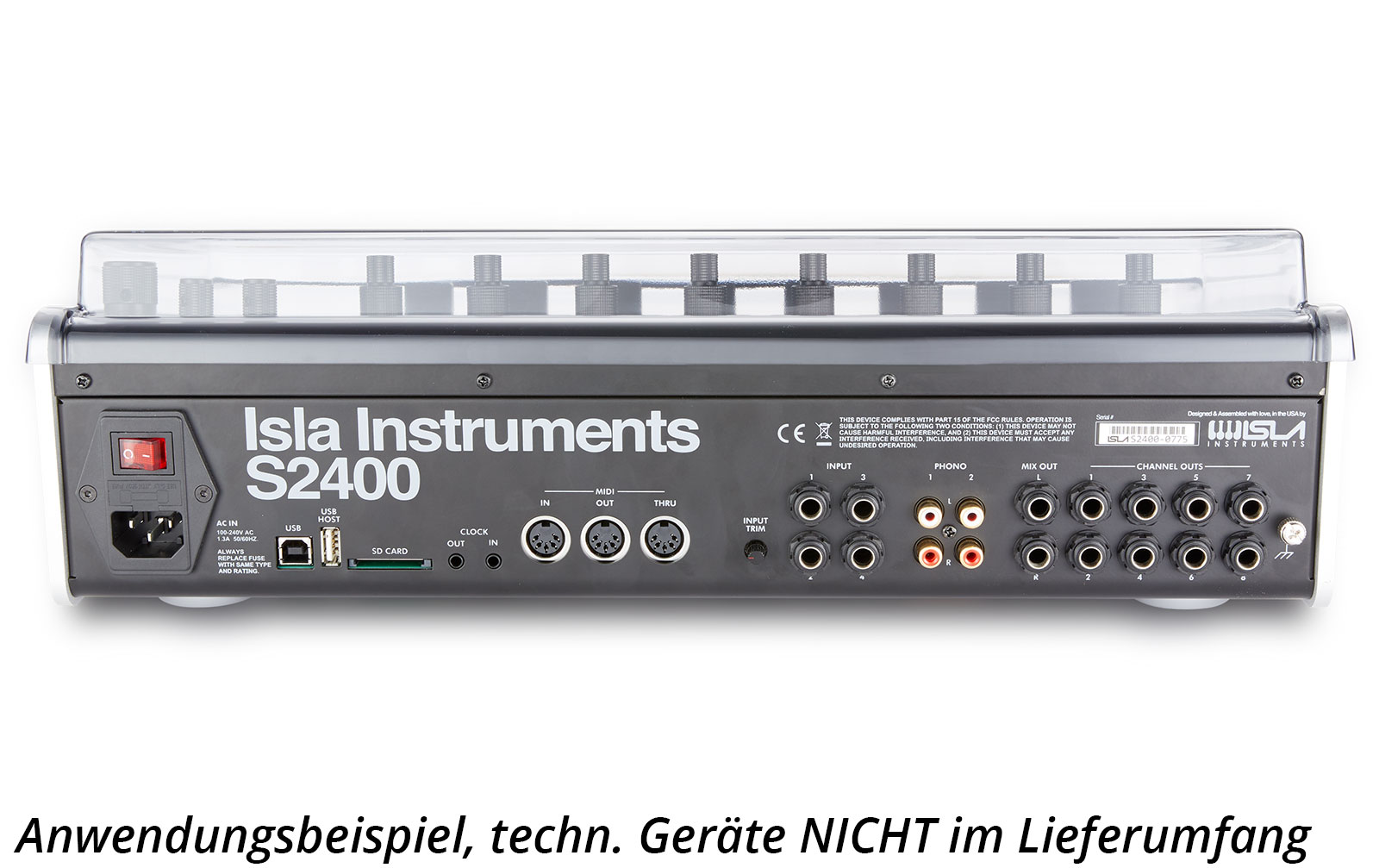 Decksaver ISLA Instruments S2400 Staubschutzabdeckung