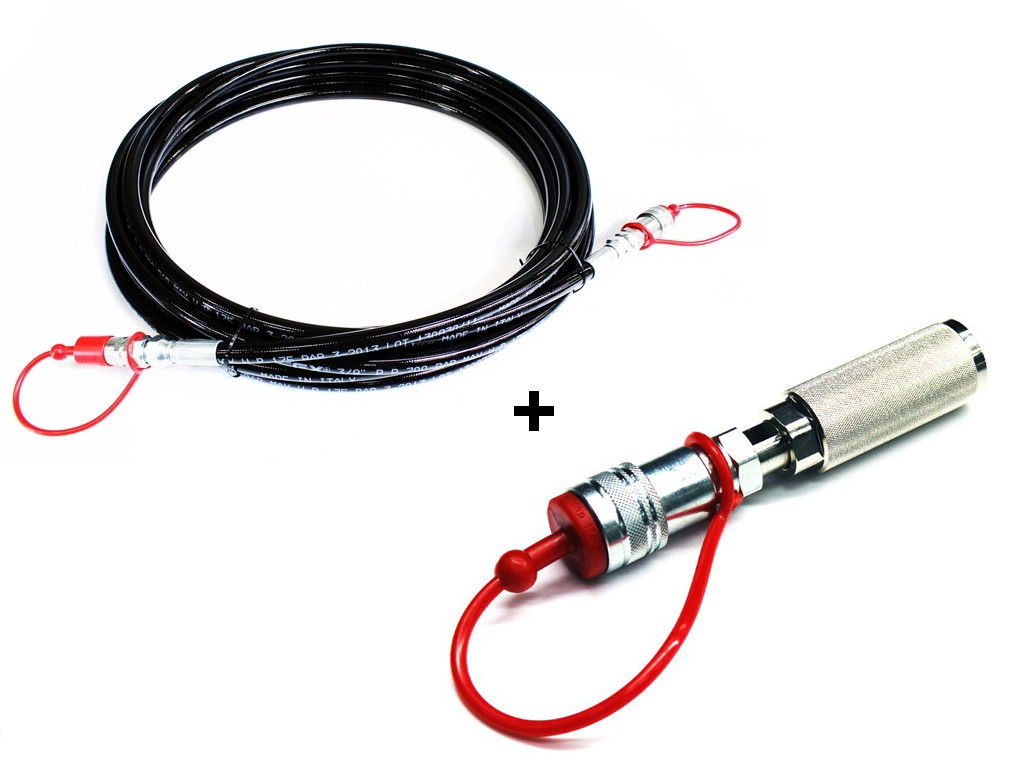 Magic FX CO2 High Pressure hose Mk2 - Hochdruckschlauch inkl. Bottle Connector, 15m