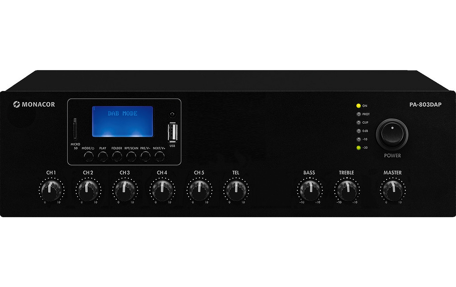 Monacor PA-803DAP ELA-Mono-Mischverstärker B-Ware