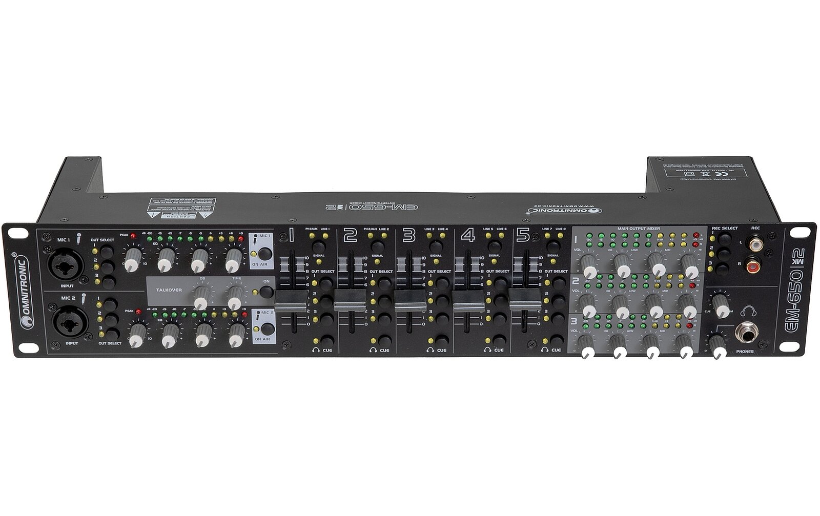 Omnitronic EM-650B MK2 Entertainment-Mixer