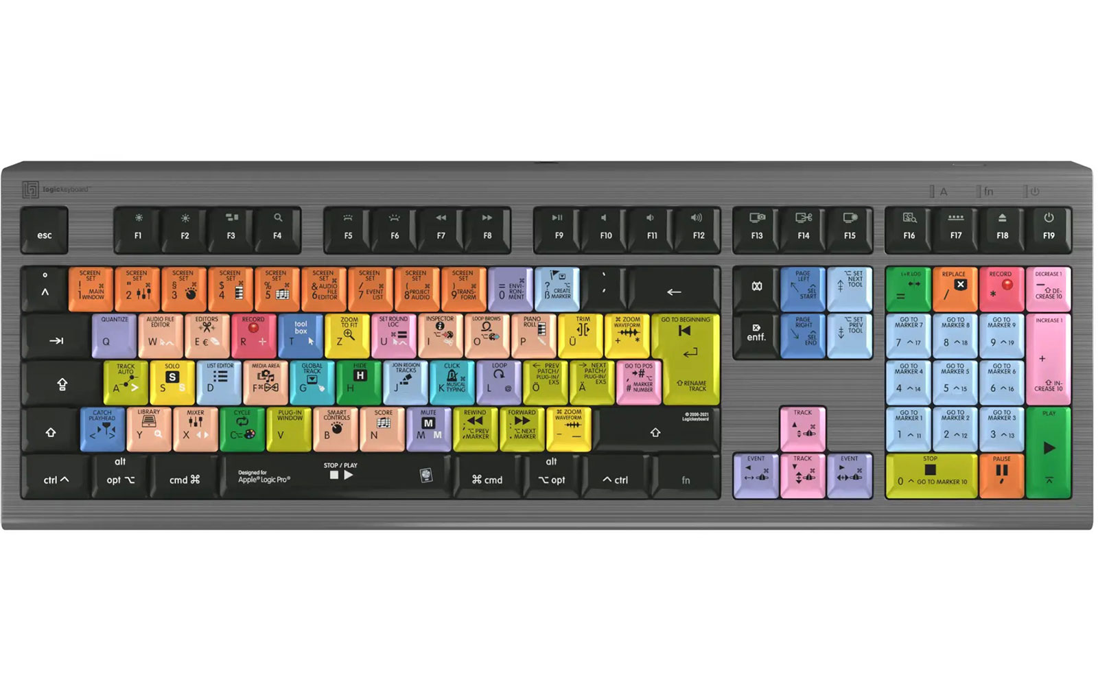 LogicKeyboard Apple Logic Pro X2 Astra 2 DE, Mac