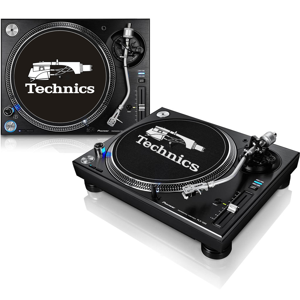 Pioneer PLX-1000 Doppelpack inkl. Slipmats Technics "Headshell" Set