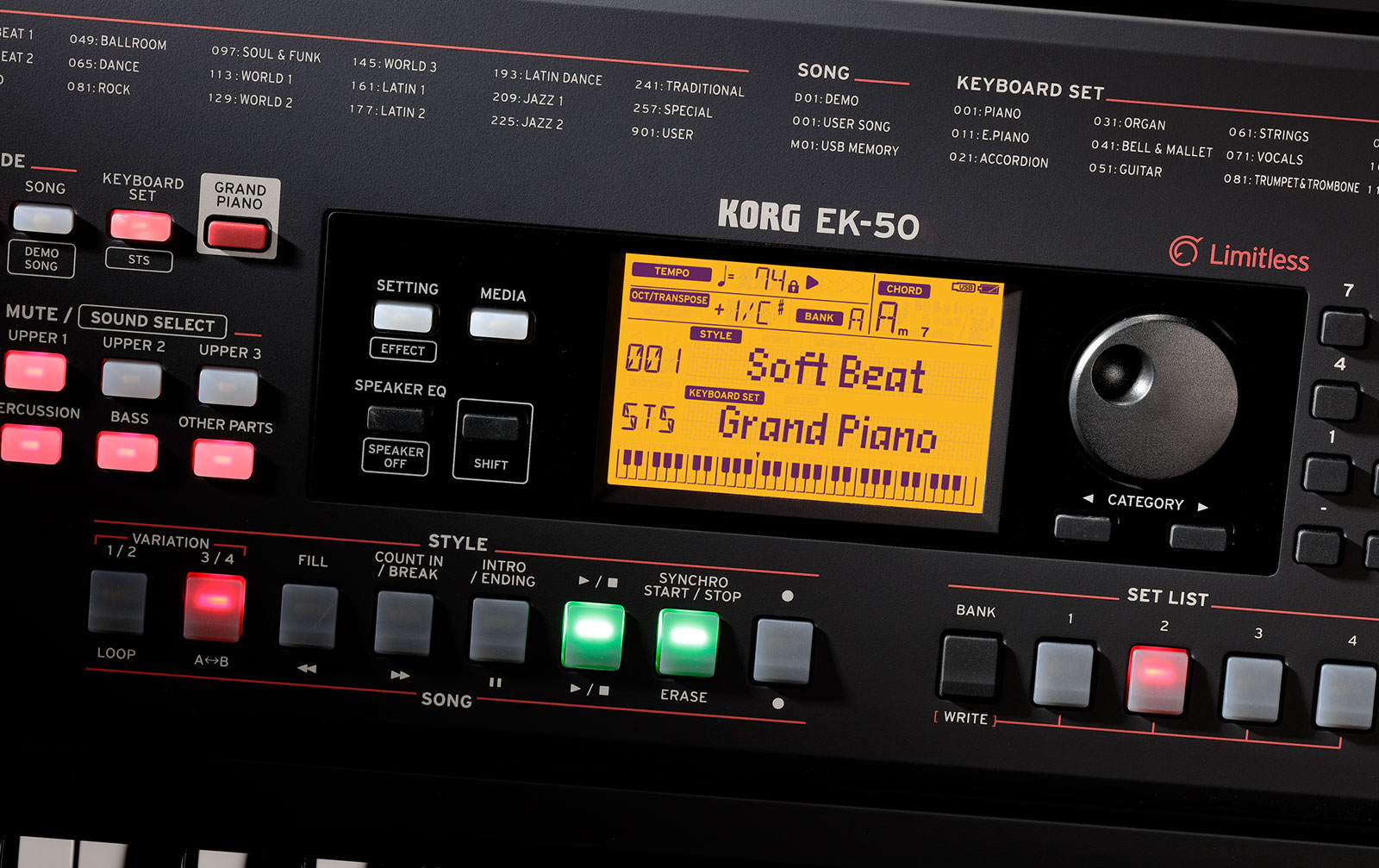 Korg EK-50L Limitless