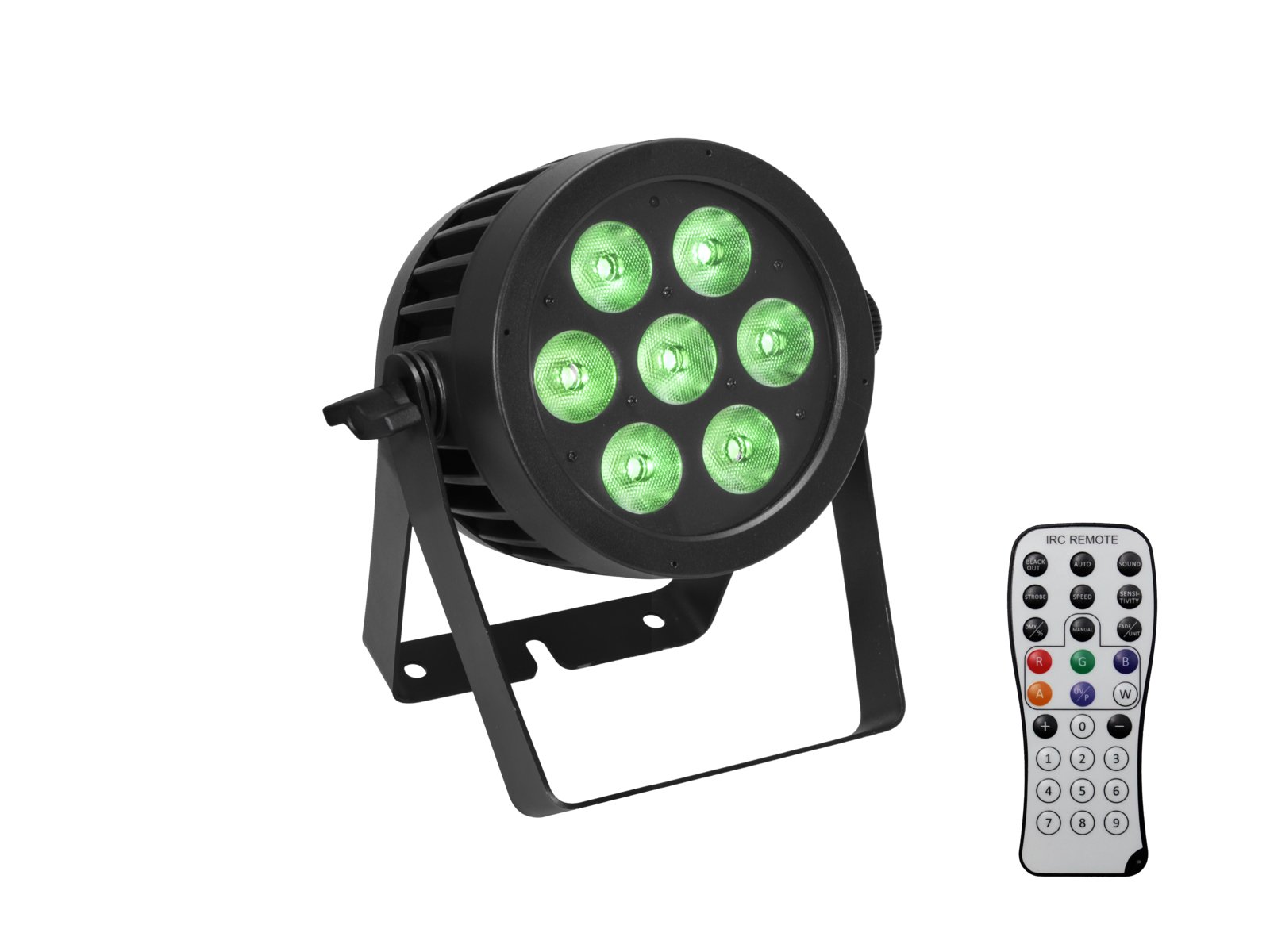 Eurolite Set LED IP PAR 7x8W QCL Spot + 2x Diffusorscheibe (15x60° und 40°)