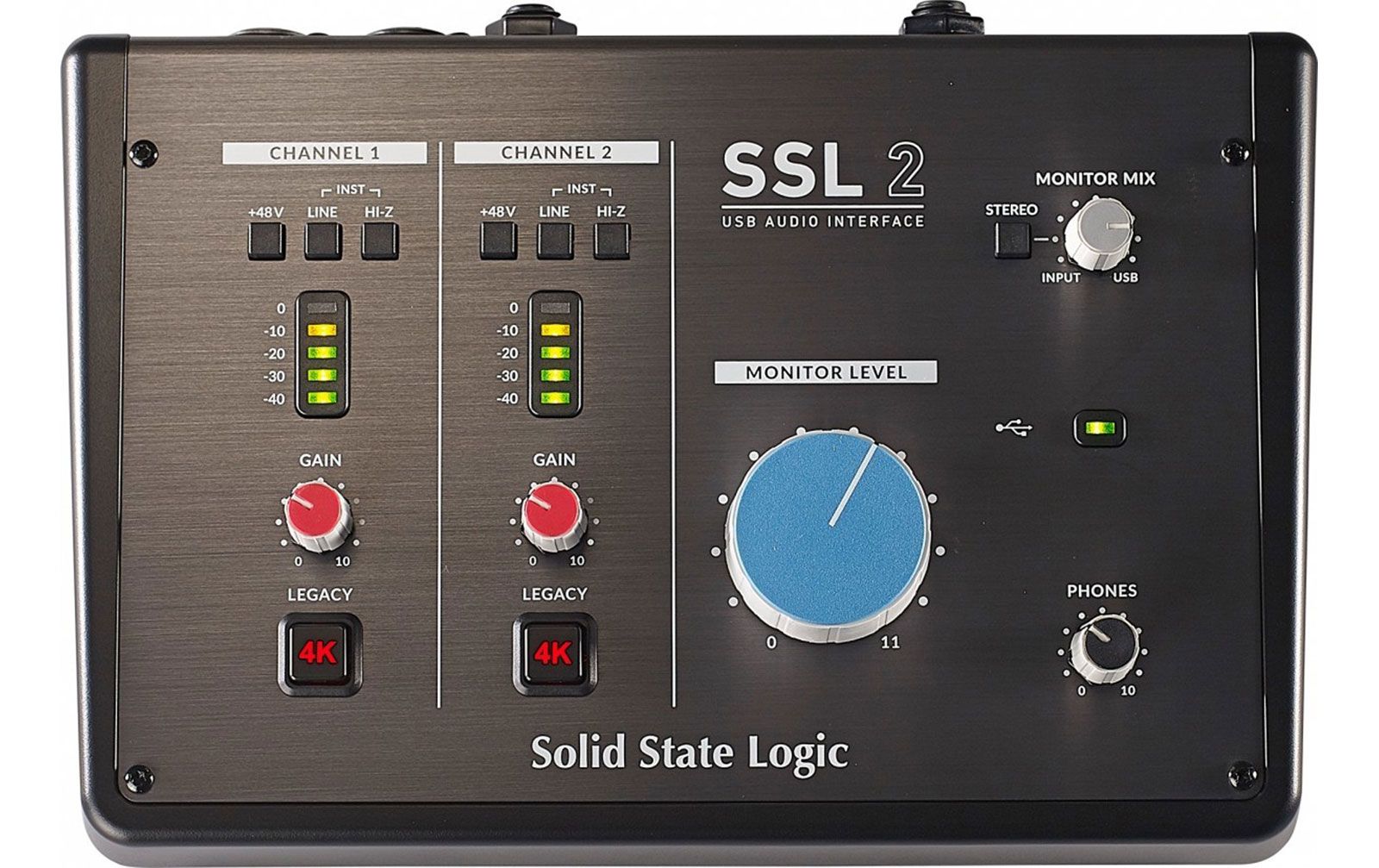 SSL 2 USB-C Audio-Interface inkl. Staubschutzabdeckung