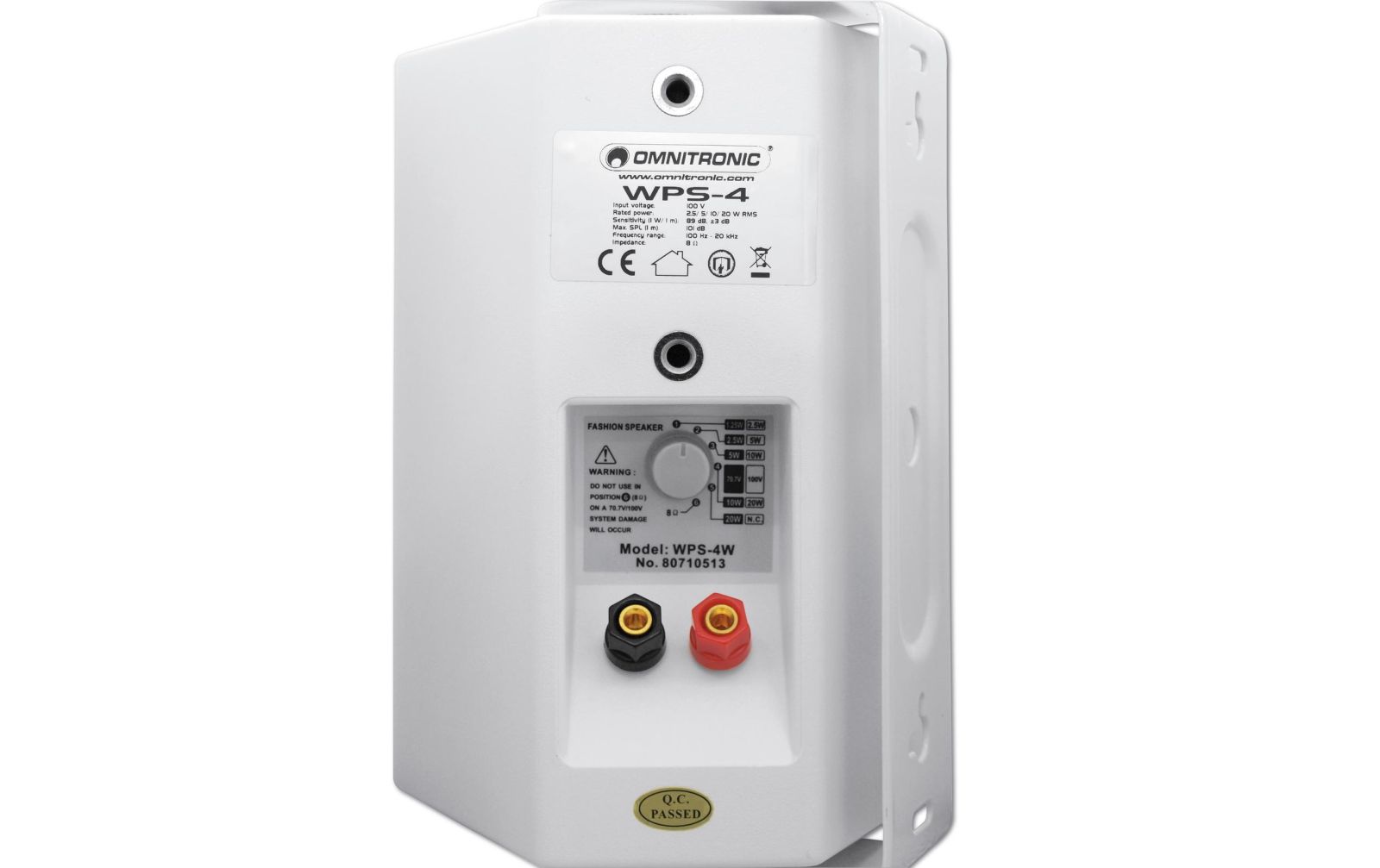 Omnitronic WPS-4W ELA-LS z.Wandbef. weiss