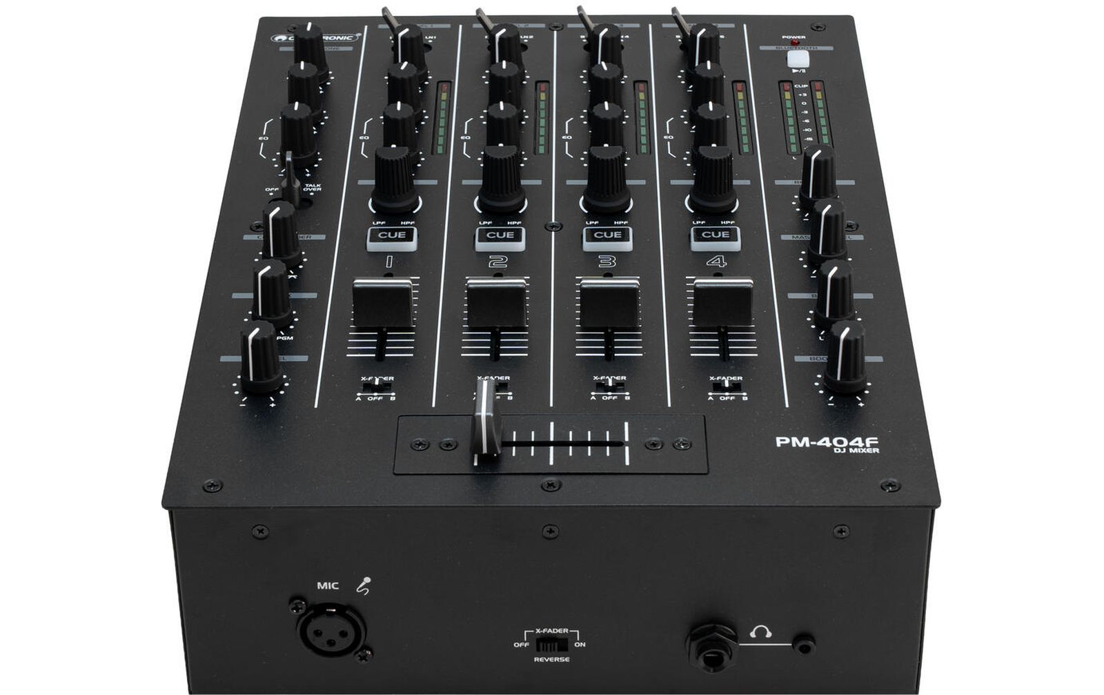 Omnitronic PM-404F 4-Kanal-DJ-Mixer mit Filter und Bluetooth