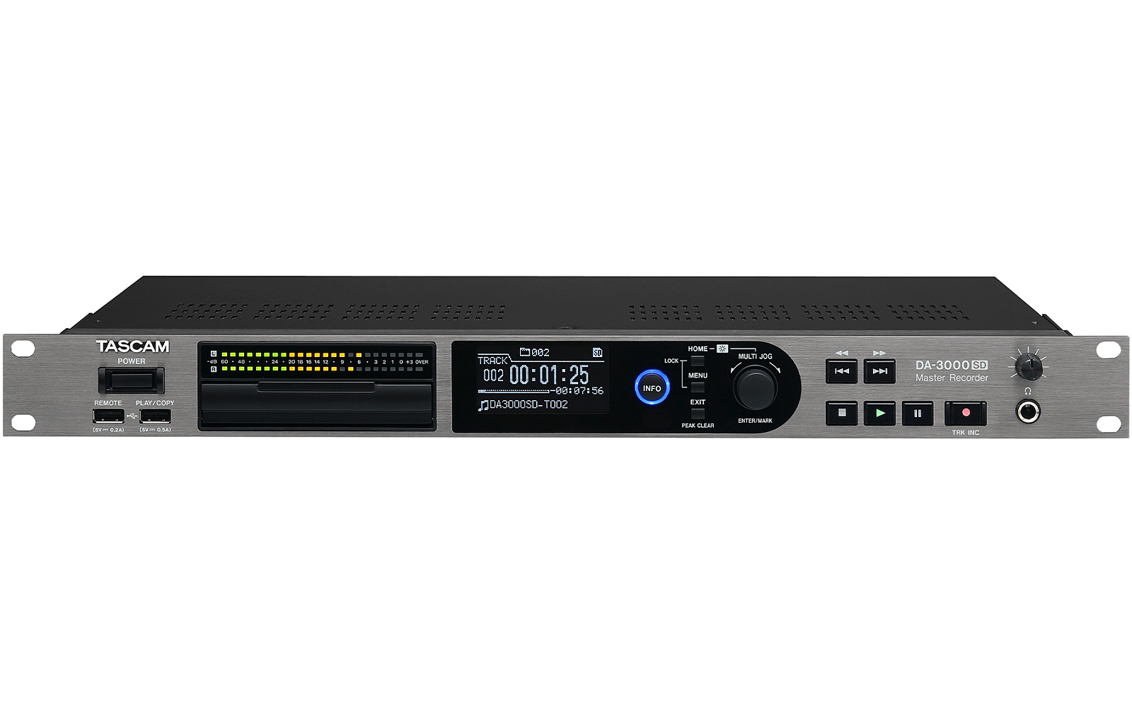 Tascam DA-3000SD - Hochauflösender PCM/DSD-Stereorecorder und A/D- / D/A-Wandler