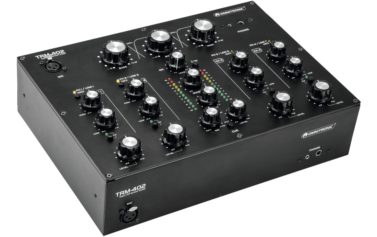Omnitronic TRM-402 4-Kanal Rotary-Mixer
