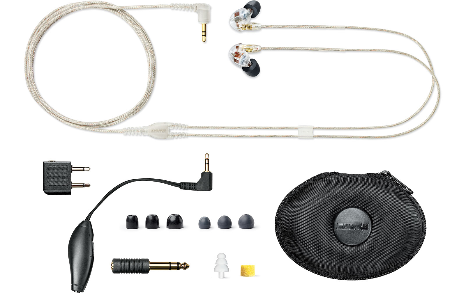 Shure SE 535-CL Sound Isolating Ohrhörer transparent