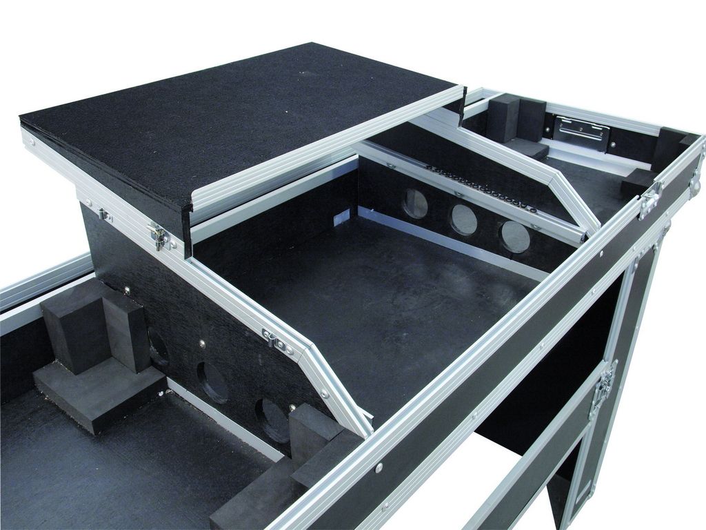 Roadinger Konsole Road Tisch 2xTT mit Laptopablage