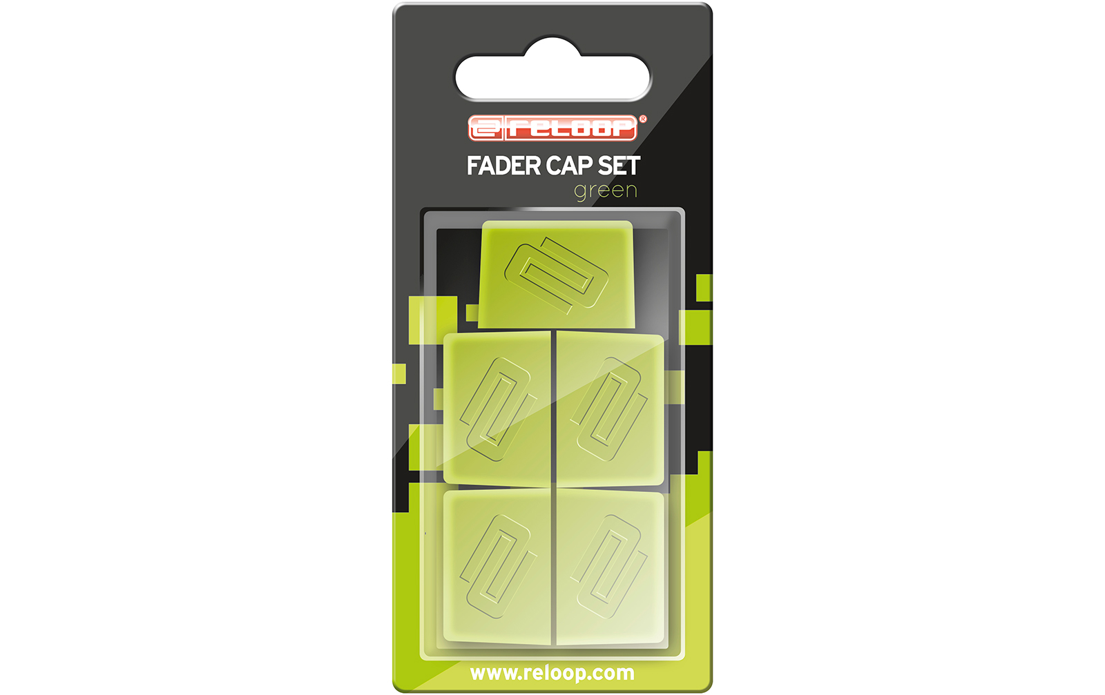 Reloop Fader Cap Set green