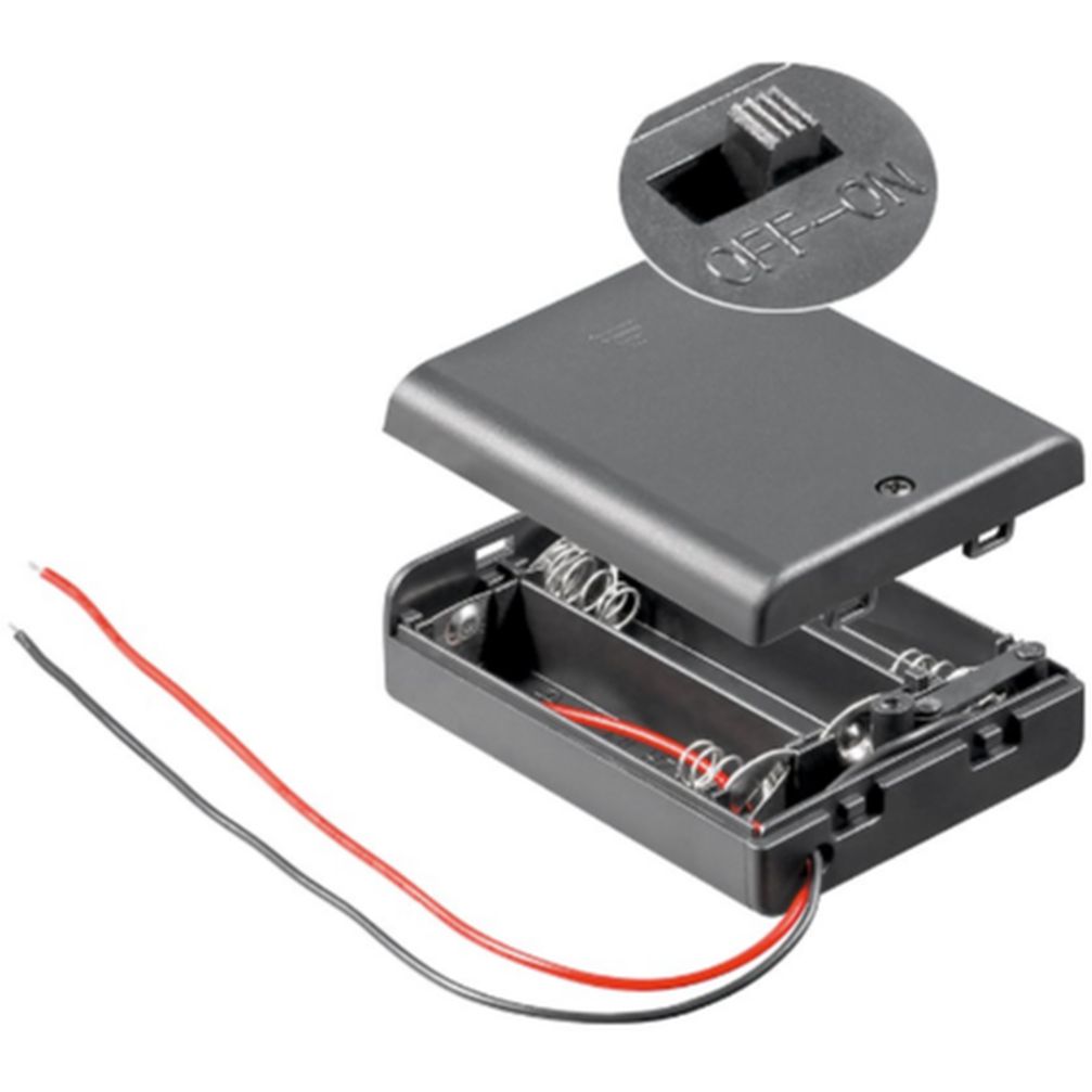 Goobay 3x AA (Mignon) Batteriehalter