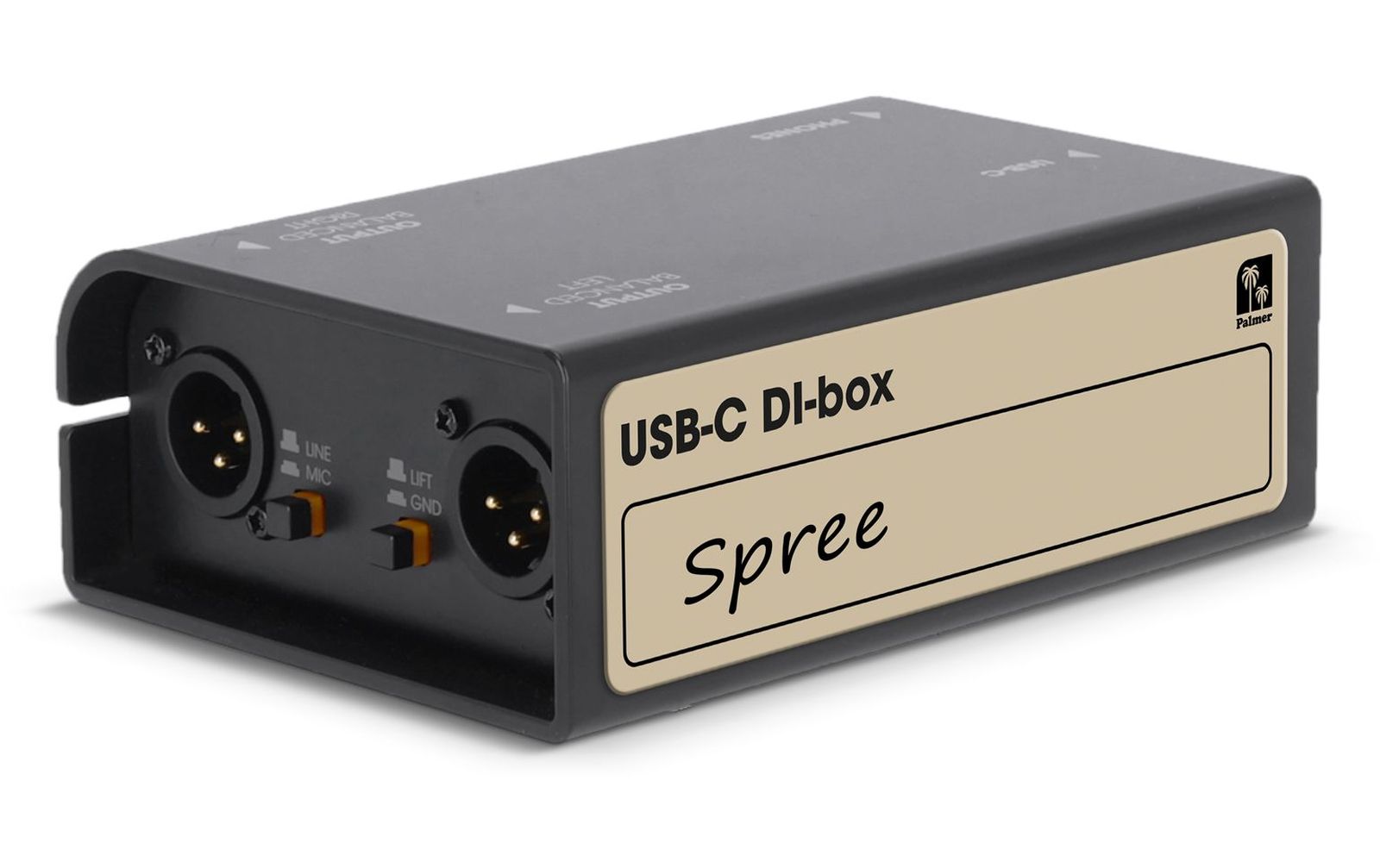 Palmer RIVER spree - Aktive Stereo-Media-DI-Box mit USB-C