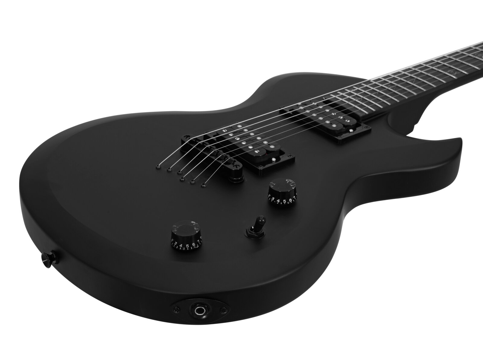 Dimavery LP-850 Modern E-Gitarre, satin schwarz