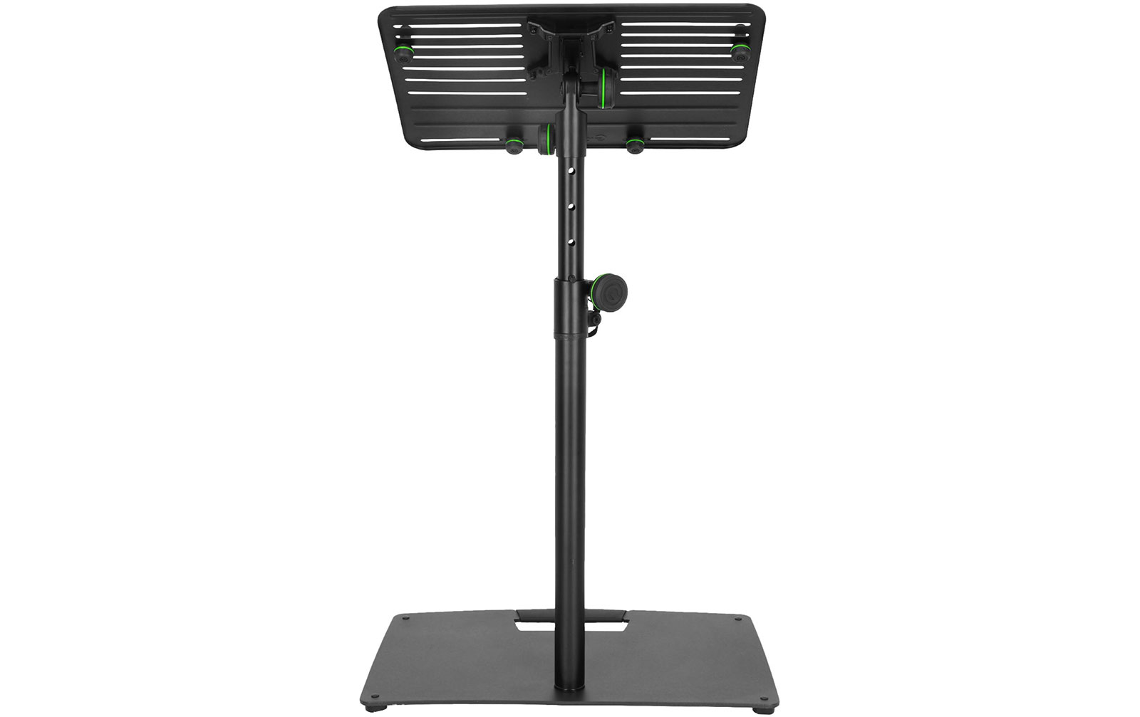 Gravity LTS T 02 B - Universal Laptop-Ständer mit verstellbaren Haltepins und Stahlfuß, Schwarz